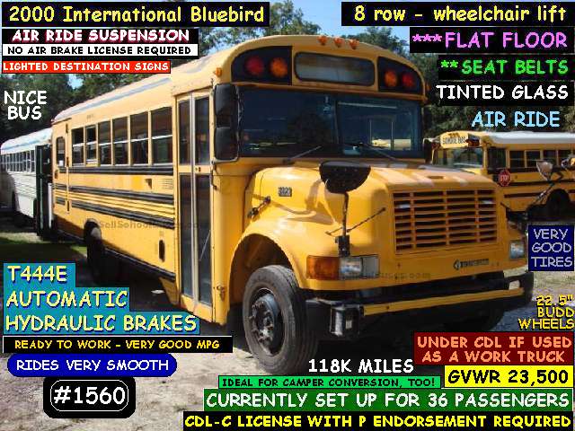Image result for 2003 international school bus inside